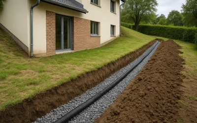 Drainage terrain maison en pente : guide complet