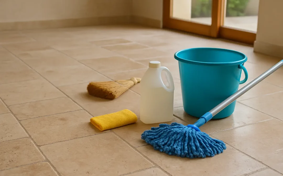 Entretien travertin sol intérieur : guide complet
